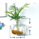 Củ cải xanh bình thủy canh treo tường bình thủy tinh trong suốt bình đựng nước bình chứa nhỏ hiện đại tối giản nhỏ tươi - Vase / Bồn hoa & Kệ