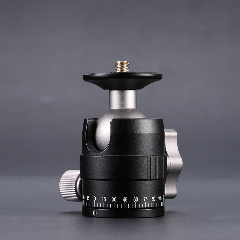 Metal spherical cloud platform mini mobile phone live broadcast micro-single-phase hot shoe 360 ​​panoramic base universal projector bracket