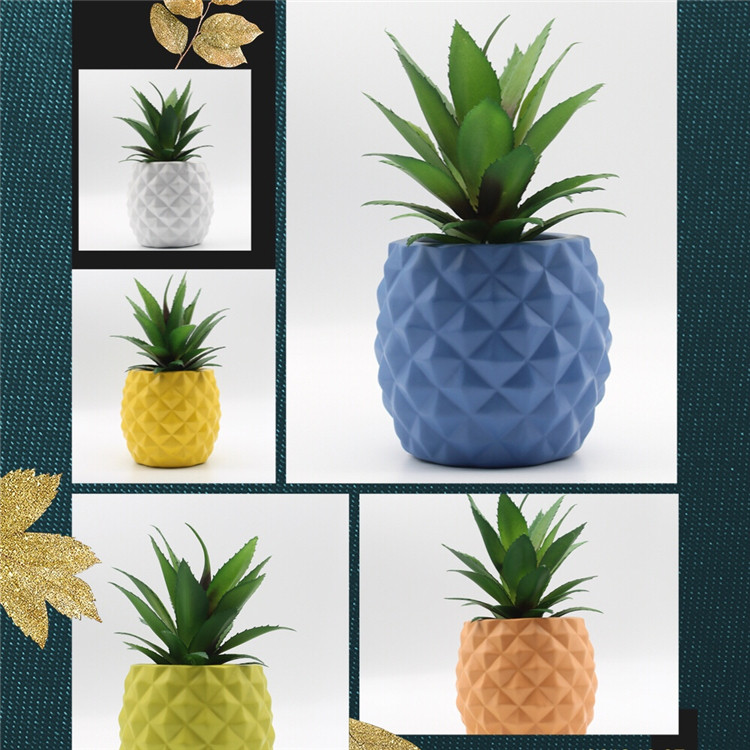 Nordic Modern Ins Emulation Flowers Multimeat Creative Pineapples Pinewood Dining Room Restaurant Home Wine Cabinet Decorations Hem-Taobao