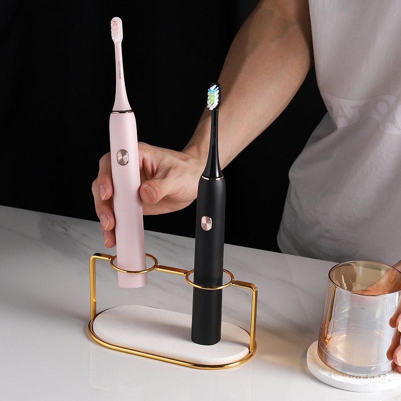General Diagram Mat Gold Electric Toothbrush Frame Double Couple Toothbrush Placement Seat Set Narrow Table Use