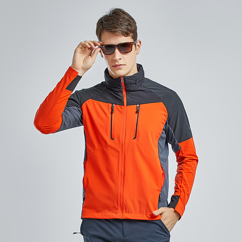 Pathfinder hiking jacket spring and summer new outdoor men's elastic wear-resistant hiking jacket KAEH81161