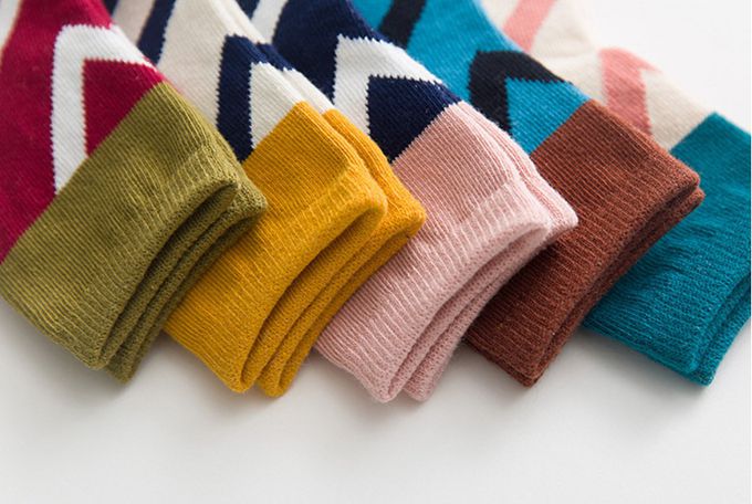 PPG bé phiên bản tiếng Hàn của mùa thu trẻ em cotton vớ bé trai thường thủy triều hoang dã dệt kim vớ vớ thủy triều quần tất học sinh