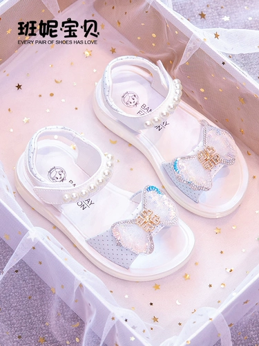 Летние детские сандалии для принцессы, туфли, 2022 года, мягкая подошва, подходит для подростков, популярно в интернете