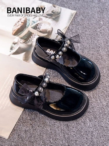 Демисезонная детская обувь для принцессы для кожаной обуви, туфли, тренд сезона