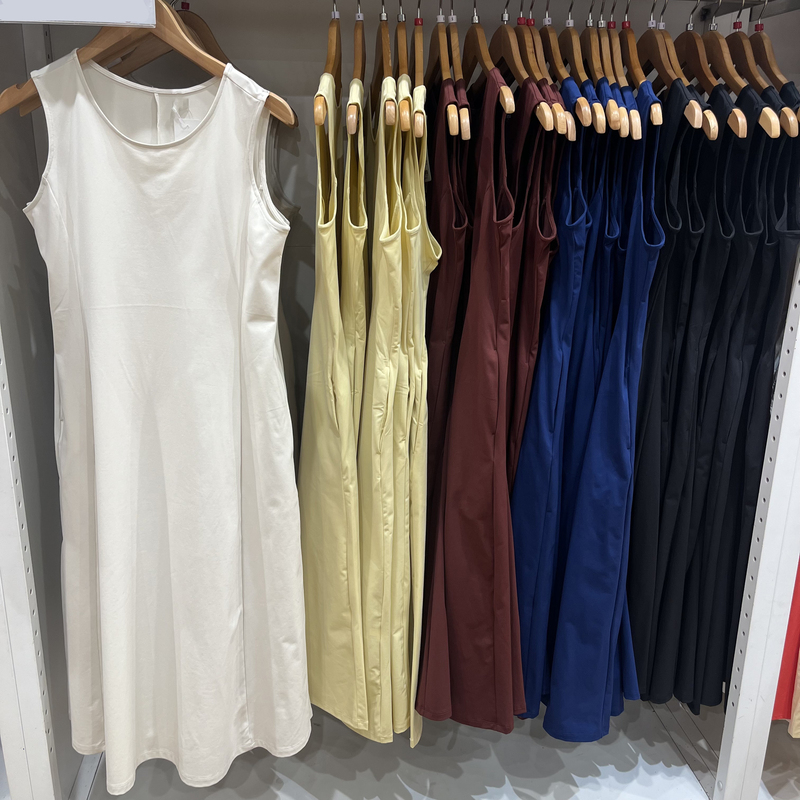 Regular Style Women's High-Elastic Sleeveless Dress/Skirt 26 Spring/Summer New Simple Straight Long Dress 484883 Regular Style Women's High-Elastic Sleeveless Dress/Skirt 26 Spring/Summer New Simple Straight Long Dress 484883
