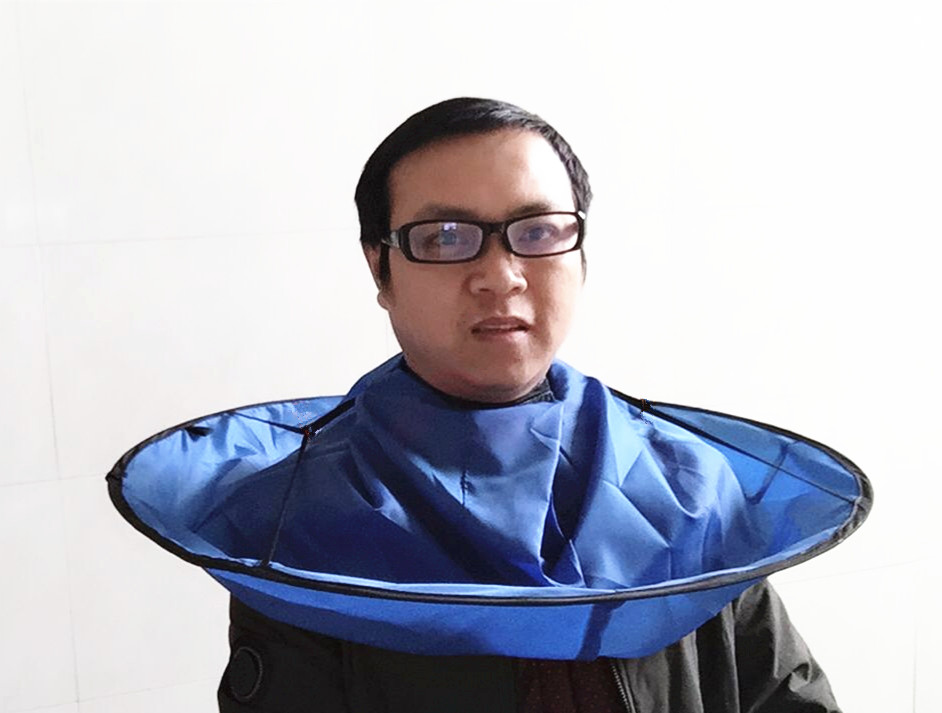 Adult Kids Unisex Circumference Cloth Home Antistatic Non-Stick Hair Cutting Hair Cloak Hair Corridor Cutter Divine Tool