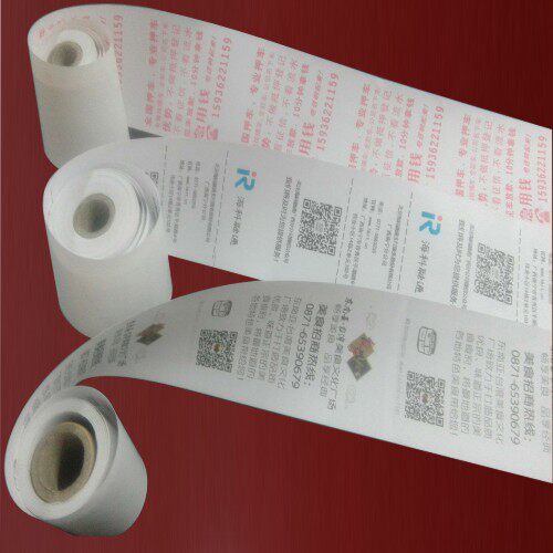 Custom-made cashier paper printing LOGO advertising thermal paper fee ticket ATM receipt paper movie ticket admission ticket