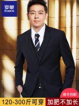 Romon High-End Large Size Suit Mens Suit Business Professional Formal Fat Man Plus Size Casual Suit Jacket