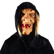 Halloween mask witch half face latex headgear scary haunted house toys horror adult mengpo mask mask
