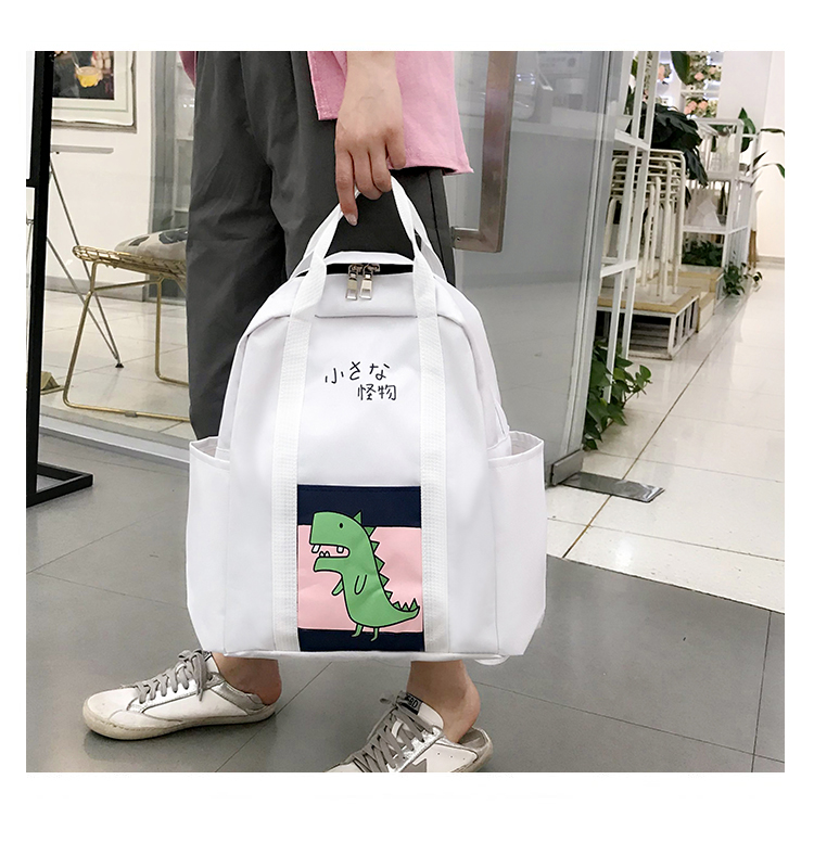 Túi đi học nữ Nhật Bản 2019 mới ba mảnh thời trang dễ thương khuôn viên đa năng ba lô ba lô tiểu học và trung học - Ba lô balo cho bé gái tiểu học