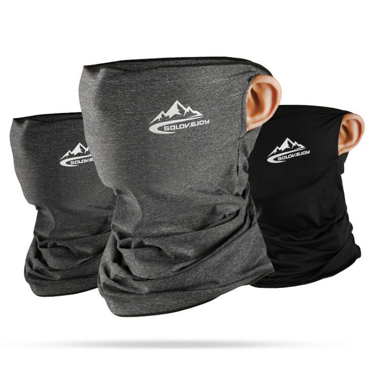 Ice silk headscarf male and female outdoor riding mask ear hanging summer sun protection neck cover universal magic face towels thin