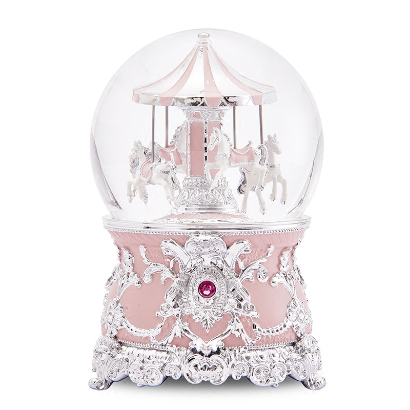 JARLL Crystal Ball Music Box Music Box Sky City Carousel Girl Girls Day VALENTINE's DAY Gift