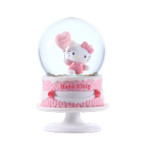 Zell KITTY anniversaire Water Crystal Ball Music Box Eight soundboxes for girls Girls childrens birthday Valentines Day