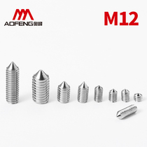 304 stainless steel tip set screw hexagonal cone end screw machine meter headless screw top wire M12