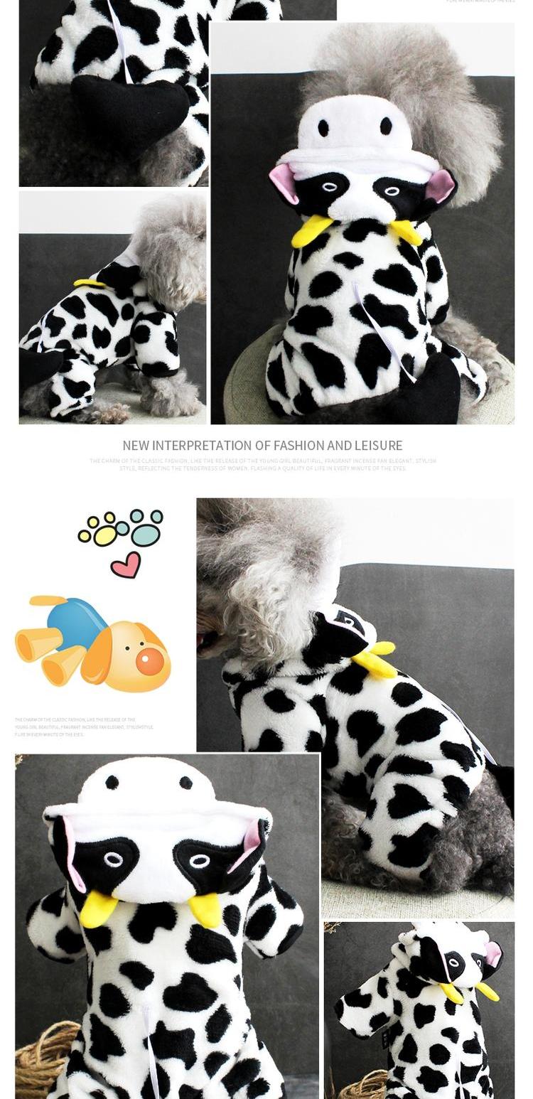 Quần áo chó cưng Teddy Bomei dày bò Quần áo bốn chân chó con quần áo quần áo mùa thu và mùa đông quần áo mèo - Quần áo & phụ kiện thú cưng quần áo chó