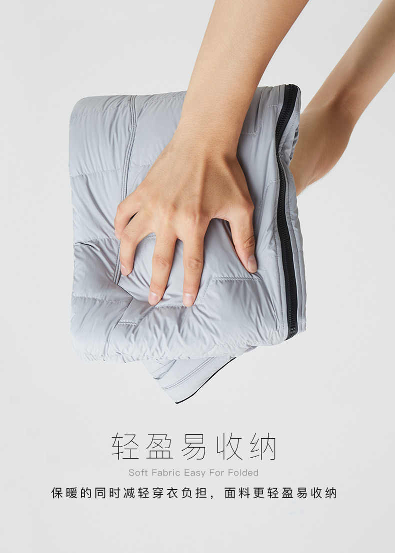 九牧王 男装 19新款 92.7%高含量白鹅绒 轻型羽绒服 图5