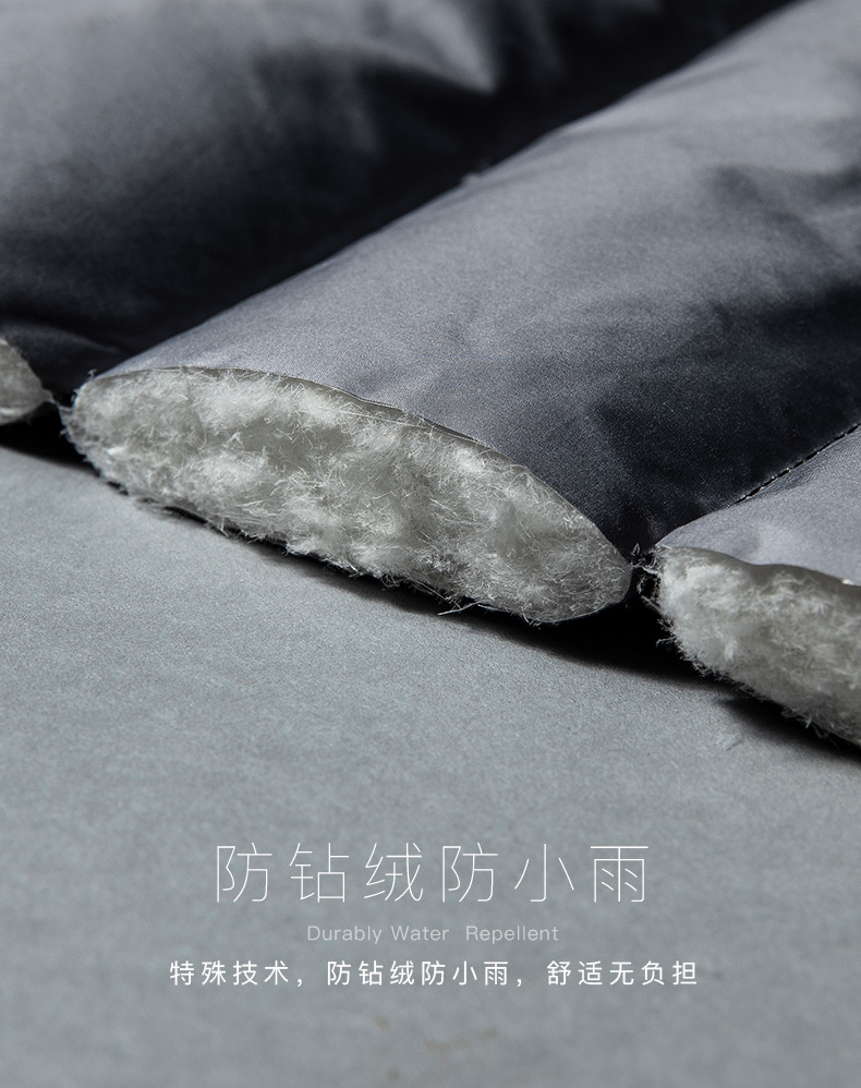 九牧王 男装 19新款 92.7%高含量白鹅绒 轻型羽绒服 图4
