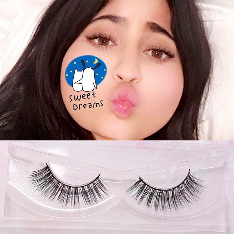 Lông mi giả châu Âu và Mỹ tự nhiên hỗn hợp net đỏ blogger cùng một đoạn ins3d lông chồn kendall kylie A16 - Lông mi giả