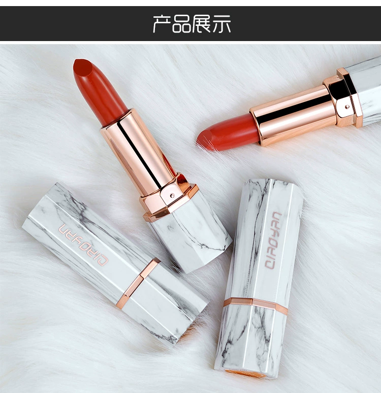 Trắng ngọc cẩm thạch son môi mờ kéo dài giữ ẩm không đánh dấu phần sinh viên thối cà chua đậu thỏi dán son môi - Son môi a12 black rouge
