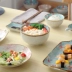 Bộ đồ ăn phong cách Nhật Bản bát đũa bát đĩa bát đĩa bát đĩa cá tính sáng tạo gia đình lưới bát cơm màu đỏ bát súp kết hợp miễn phí - Đồ ăn tối