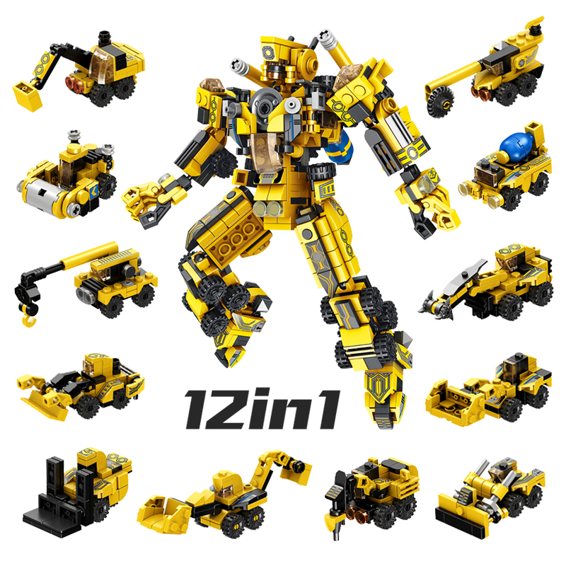 Senbao Children Assembling Transforming Robot King Kong Mecha Model Building Block Educational Boy Toy 7 Birthday Gift 5