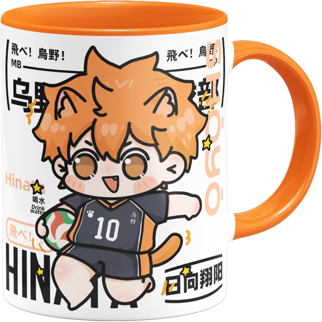 Volleyball boy Hinata Shoyo Ushijima Ruoli Kuroo Tetsuro ພັດລົມຕົ້ນສະບັບ peripheral ceramic mark water cup