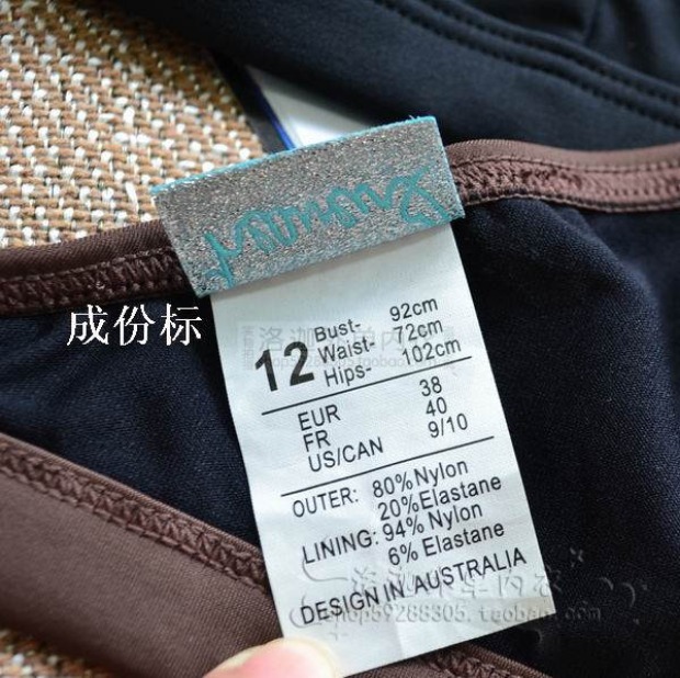 Luojia Châu Âu và Châu Mỹ Độc thân Úc Màu nâu Kích thước lớn bikini treo cổ bikini áo tắm hàng đầu đồ bơi đi biển