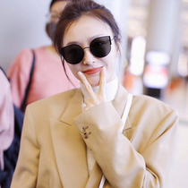 GM sunglasses women 2021 new retro cat eye butterfly Qin Lan with the same glasses net red sunglasses round face small face