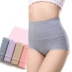 vải lót cotton 4 đóng hộp womens lưng cao hình tam giác sau sự ra đời của bụng kích thước quần lớn đầu cô gái. 