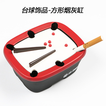 Billiards decorated ashtray decorated finished parts LRT pitchball accessories creative billiard jewelry gift table