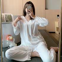 Yuezi clothing spring and autumn cotton postpartum pregnant women pajamas female breastfeeding 4 months 5 summer thin pregnancy
