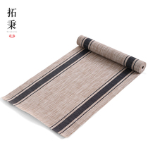 Waterproof cloth tea mat hand-painted Zen Chinese table flag cloth art tea table mat lengkung kung fu tea set tea ceremony tea flag mat