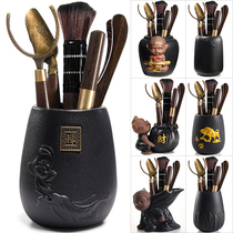  Tea clip Bamboo tea tea cup Tea clip Wooden tweezers Tea making tool Tea set accessories Tea ceremony six gentlemen set