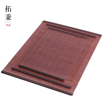 Tea mat bamboo mat waterproof Japanese fabric Chinese table flag tea mat dry foam mat insulation curtain tea ceremony tea set accessories kung fu