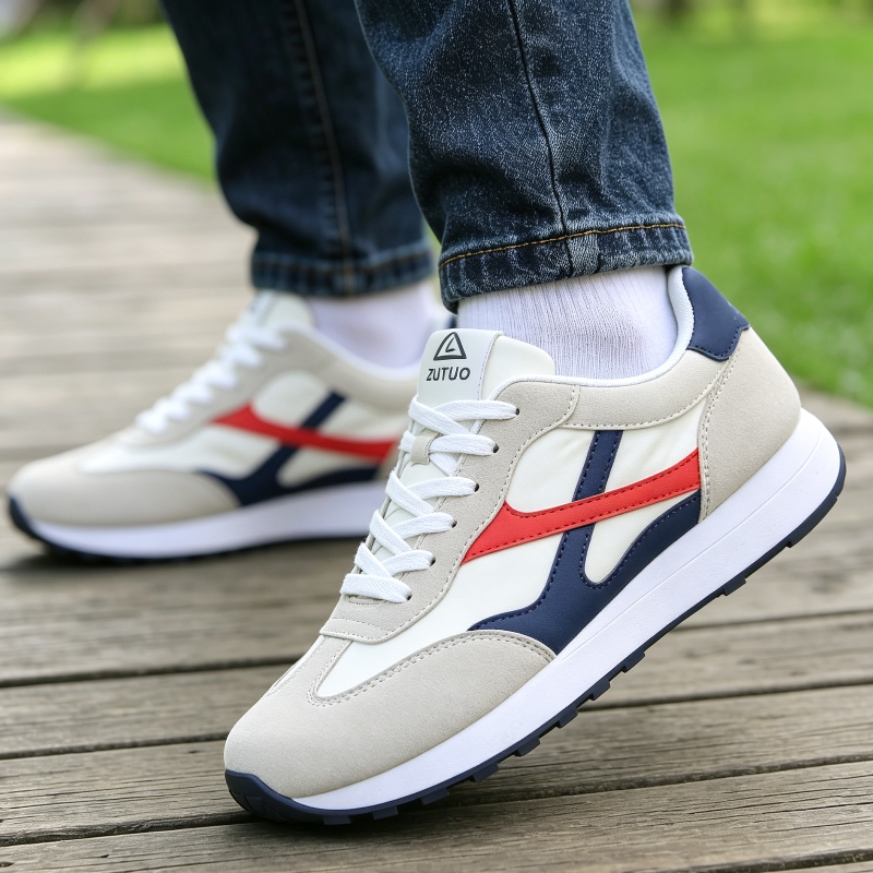 New Classic Retro German Training Shoes, Old Money Style Men's Sports Casual Sneakers, Autumn Training Forrest Gump White Shoes for Men New Classic Retro German Training Shoes, Old Money Style Men's Sports Casual Sneakers, Autumn Training Forrest Gump White Shoes for Men