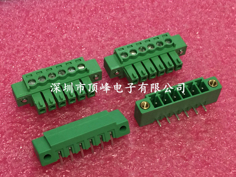 Plug-in terminal terminal 2EDGKM 15EDGKM-3 81-6P 6 bit bending and bending with ear environmentally friendly