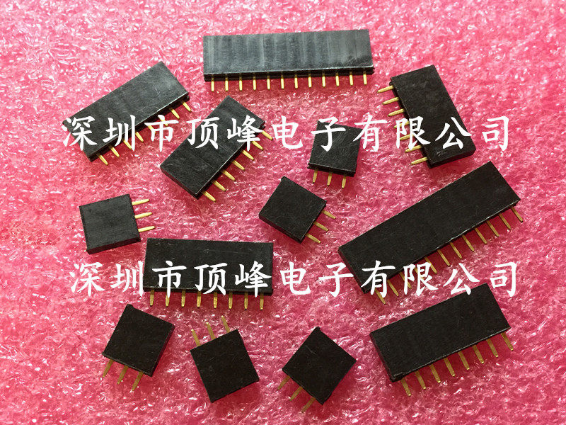 2 54 pitch single row female 1*2P3P4P5P6P7P8P9P10P11P12P15P20P40P straight pin