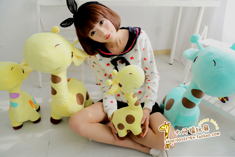 Con hươu cao cổ đồ chơi sang trọng 9 tuổi gối búp bê vải đồ chơi búp bê đám cưới, mô hình món quà sinh nhật đồ chơi mềm cho bé