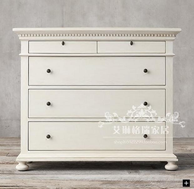 American Solid Wood Bucket Cabinet Small Household Cabinet Bedroom Drawer Locker Dresser Dresser Living Room Decoration Cabinet