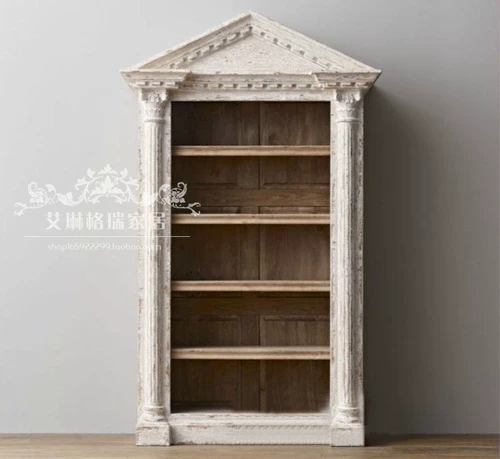 Сельский антикварный домик из натурального дерева, книжный шкаф, книжная полка, многослойная коробочка для хранения, в американском стиле, делается под заказ