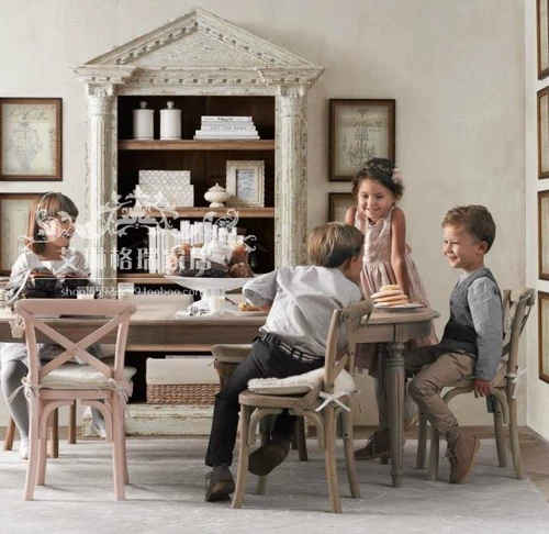 Сельский антикварный домик из натурального дерева, книжный шкаф, книжная полка, многослойная коробочка для хранения, в американском стиле, делается под заказ