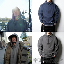 Tide brand spring and autumn yuwenle male tide hooded hat plus velvet hoodie men ins Super fire sweater oversize