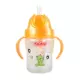 1U.S. Nuby Nuby dành cho trẻ em Cốc nước tự nhiên Milky Feel chống rò rỉ Bounce Straw Cup Bé học thức uống Cốc đào tạo - Cup / Table ware / mài / Phụ kiện