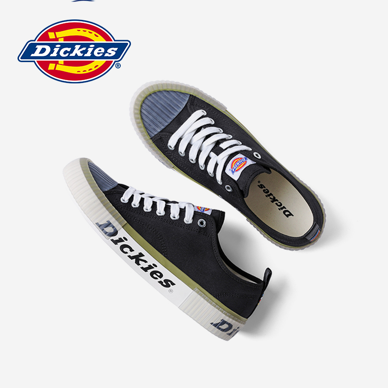 Dickies Canvas Shoes Men's Summer New Men's Shoes Low Help Trends 100 Hitch Men Casual Shoes Sub-Breathable Slip-Board Shoes