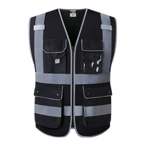 likai reflective vest traffic safety protection vest construction site worker supervision reflective safety clothing printing