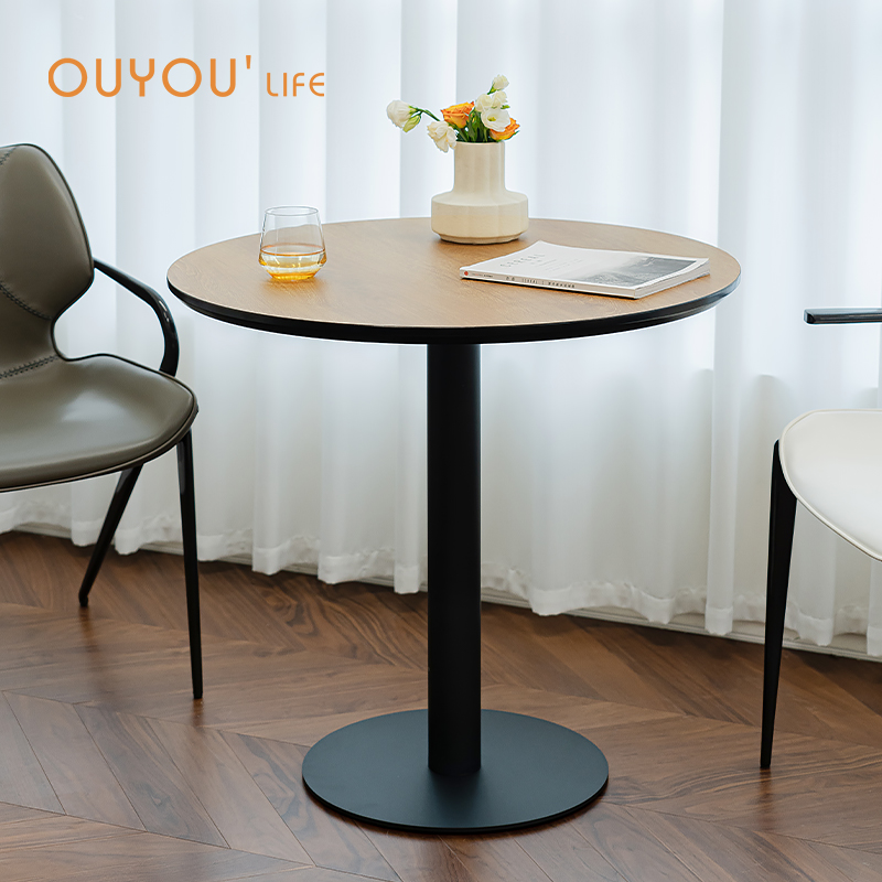 Nordic simple dining table round table square table milk tea shop dining table and chair combination negotiation square table tea restaurant coffee table