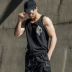2019 vest mới nam xu hướng cá tính thương hiệu xu hướng lỏng lẻo vai thể thao cotton thể thao bãi biển vest tay - Áo vest cotton áo vest trung niên Áo vest cotton