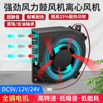 DC5V 12V 24V Double Ball Blower Centrifugal Fan Turbo Aromatherapy Humidifier Fan Silent Heat Dissipation
