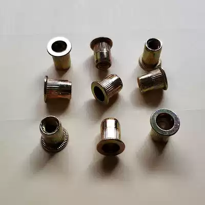 Ultra-short non-standard pull female flat head pull cap iron pull rivet nut M6*12