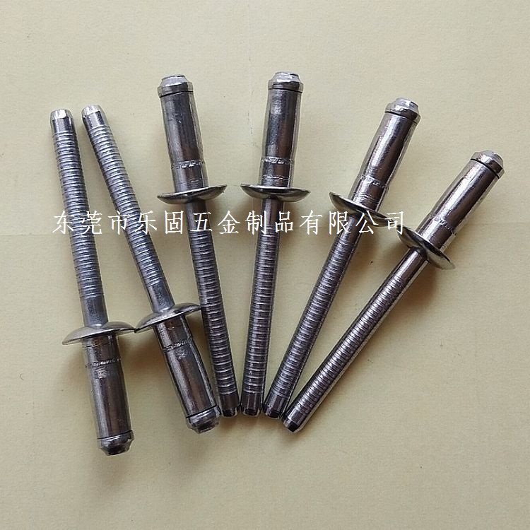 304 Stainless Steel Single Drum Pull Rivet Single Drum Type Pumping Core Rivet Single Drum Pumping Core Pull Nail 4 8 * 12
